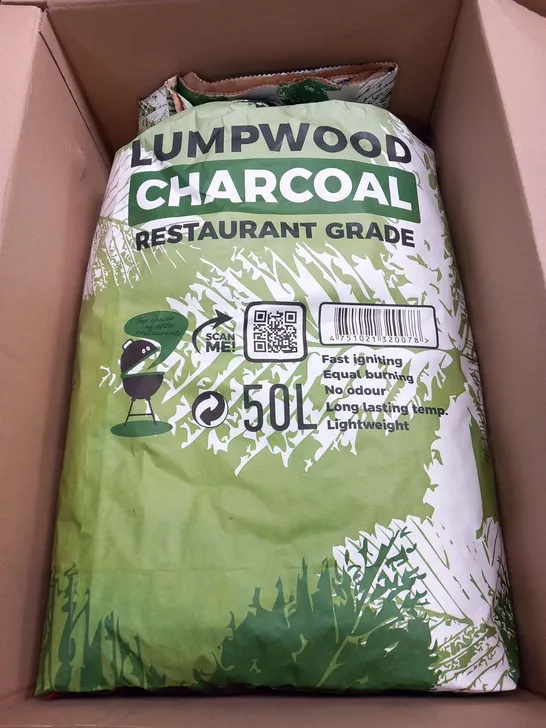 BAGGED LUMPWOOD CHARCOAL RESTAURANT GRADE 50L