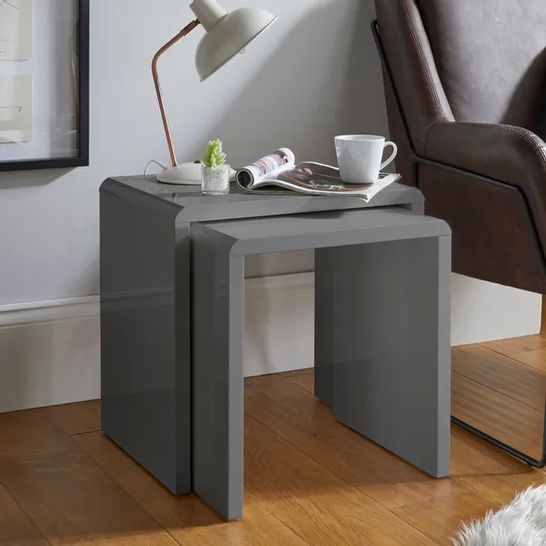 BOXED KNOX NEST OF TABLES GREY (1 BOX)