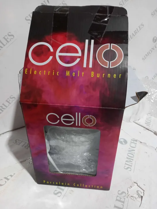 BOXED CELLO ELECTRIC MELT BURNER