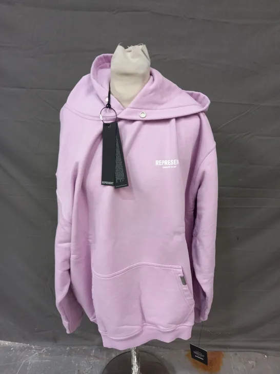 REPRESENT OWNERS CLUB HOODIE IN PASTEL LILAC - XL