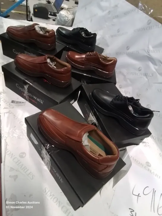 SELECTION OF BOXED CUSHION-WALK LEATHER SHOES, (STYLES, COLOURS AND SIZES VARY)