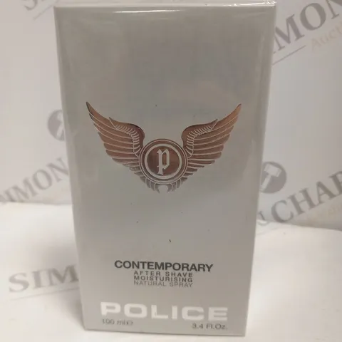 BOXED AND SEALED POLICE CONTEMPORARY AFTER SHAVE MOISTURISING NATURAL SPRAY 100ML