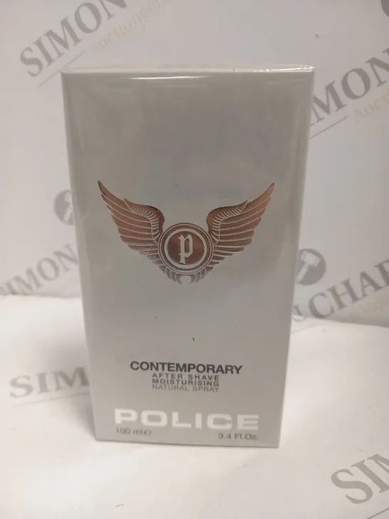 BOXED AND SEALED POLICE CONTEMPORARY AFTER SHAVE MOISTURISING NATURAL SPRAY 100ML