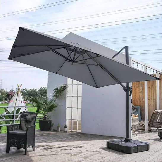 BOXED MERCADO 3M SQUARE CANTILEVER PARASOL BASE (2 BOXES)