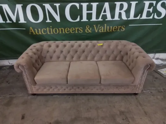 ANZLA 3 SEATER CHESTERFIELD SOFA