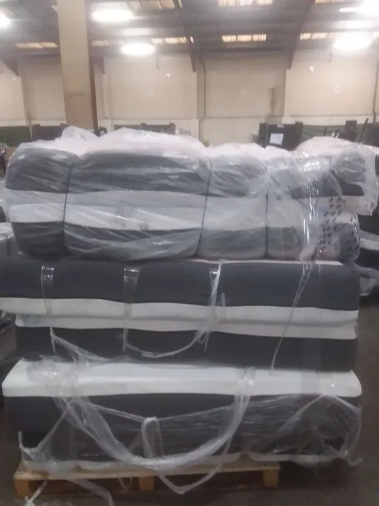 PALLET TO CONTAIN 3 X ASSORTED EMMA BRANDED MATTRESSES. SIZES AND CONDITIONS MAY VARY