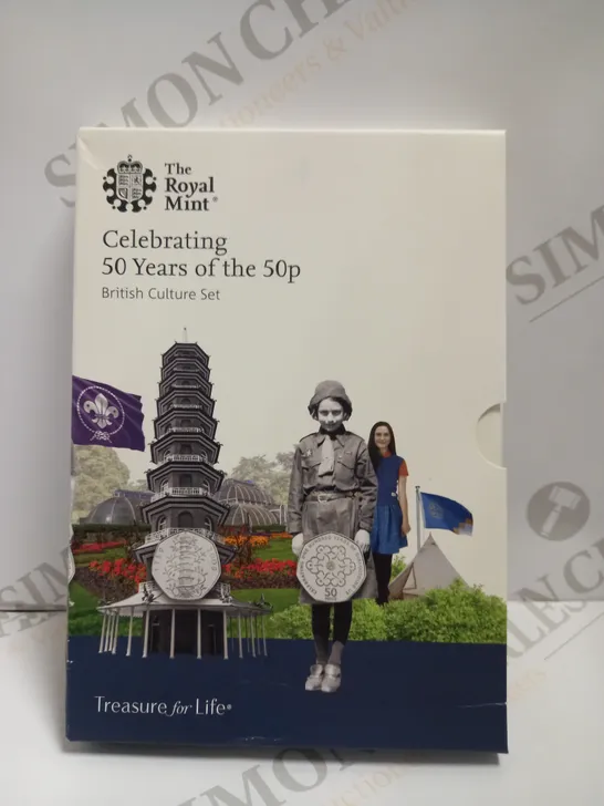 THE ROYAL MINT `CELEBRATING 50 YEARS OF THE 50P` COMPLETE COLLECTION