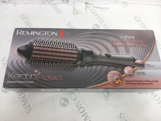 BOXED REMINGTON KERATIN PROTECT HEATED BARREL BRUSH