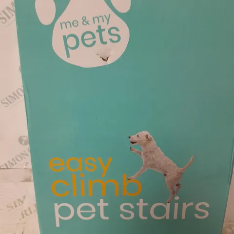 BOXED ME AND MY PETS EASY CLIMB PET STAIRS 