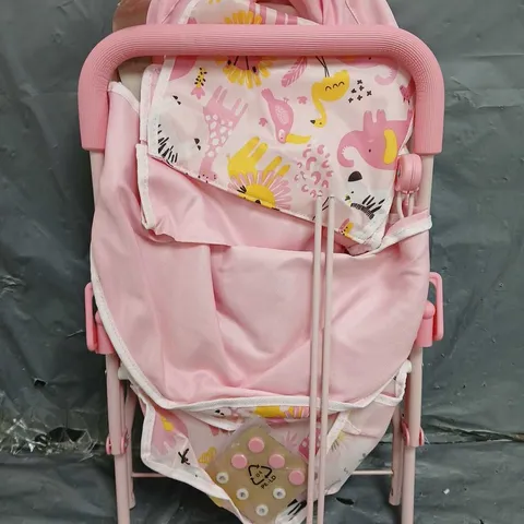 KIDS PINK PUSH CHAIR