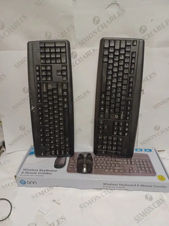 LOT OF 3 WIRELESS KEYBOARDS AND 2 MOUSE