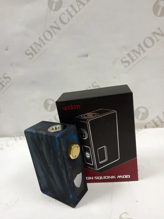 LEON SQUONK MOD BY VPDAM  WITH A REPLACEMENT SQUONK BOTTLE AND 18650 BATTERY SLEEVE ADAPTOR AND 1 USER MANUAL - BLUE 