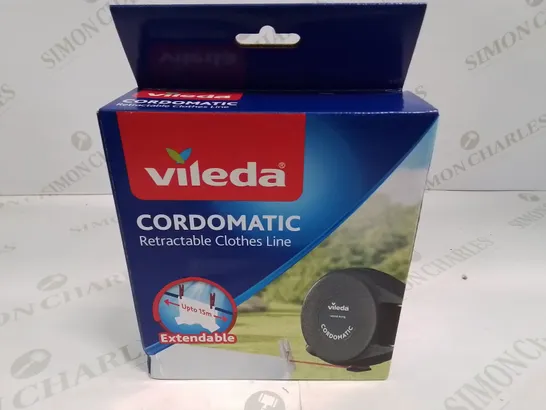 BRAND NEW BOXED VILEDA CORDOMATIC RETRACTABLE CLOTHES LINE