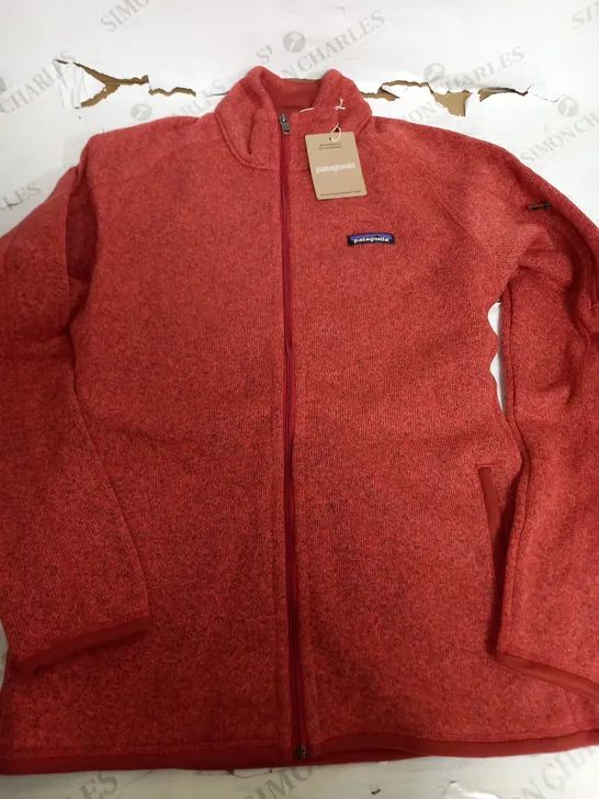 PATAGONIA WOMENS BETTER SWEATER JACKET IN ORANGE - MEDIUM