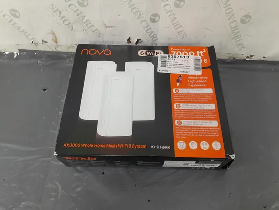 BOXED NOVA AX3000 WHOLE HOME MESH WI-FI 6 SYSTEM MX12 - 3 PACK 