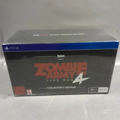 BOXED SEALED ZOMBIE ARMY 4 DEAD WAR COLLECTOR'S EDITION FOR PS4