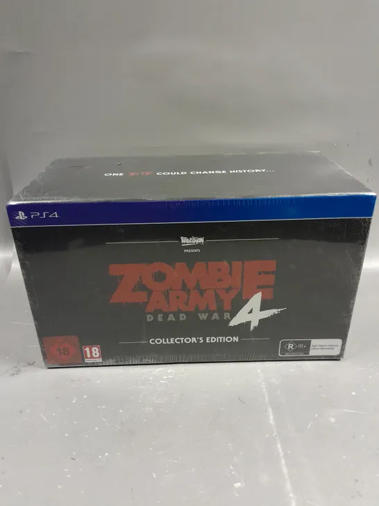 BOXED SEALED ZOMBIE ARMY 4 DEAD WAR COLLECTOR'S EDITION FOR PS4