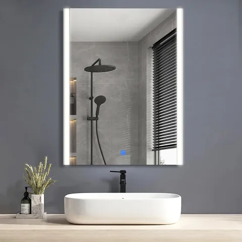 BOXED FAYE STREAMLINE FRAMELESS BATHROOM MIRROR [LED LIGHT]