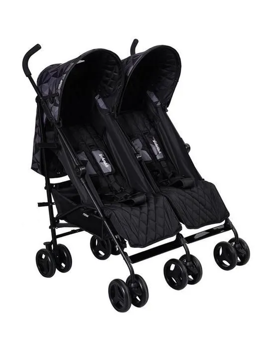 BOXED DANI DYER "CHERISH" BLACK GEO TWIN STROLLER RRP £139.99