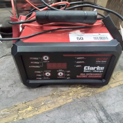 CLARKE START AND CHARGE INTELLIGENT BATTERY CHARGER IBC80