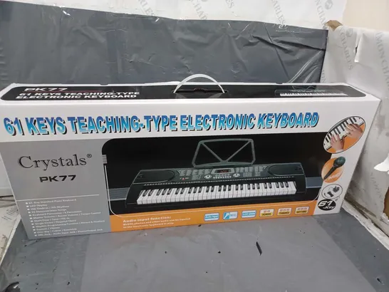 BOXED CRYSTALS PK77 ELECTRONIC KEYBOARD