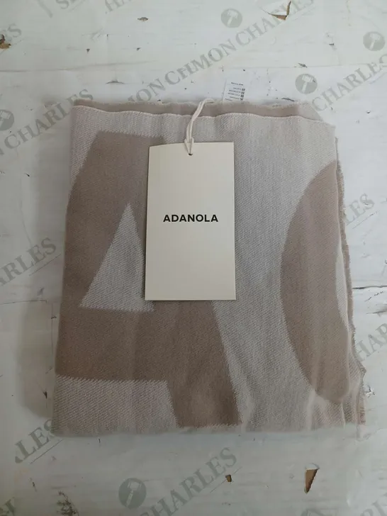 ADANOLA KNIT BLANKET SCARF STONE 