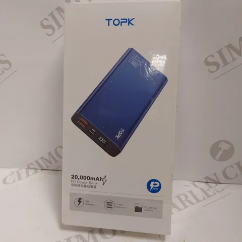 TOPK 20,000 MAH PD POWER BANK