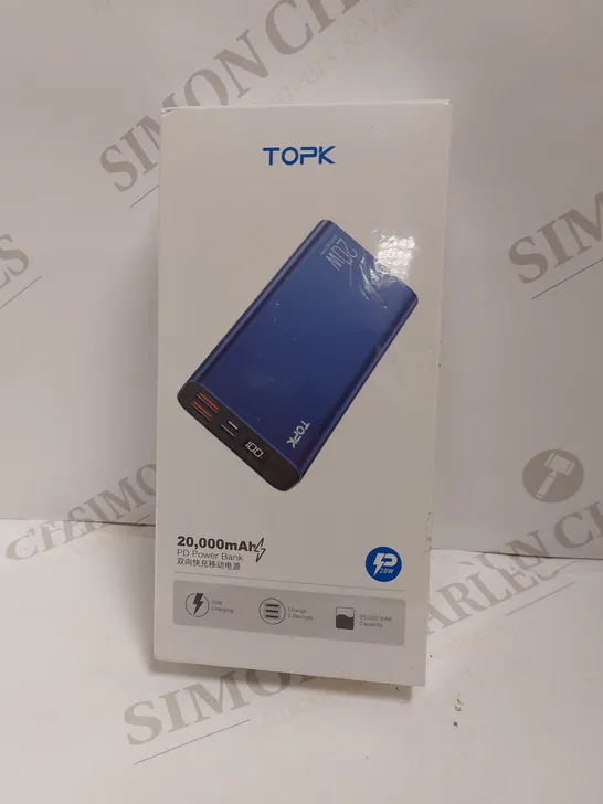 TOPK 20,000 MAH PD POWER BANK