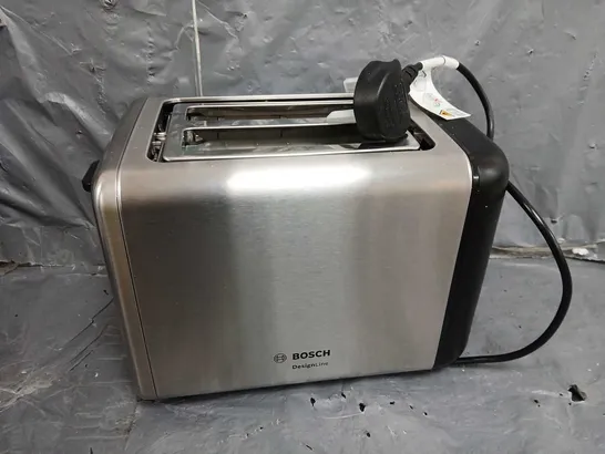 BOXED BOSCH DESIGN LINE TOASTER STAINLESS RRP £35