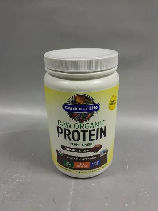 SEALED GARDEN OF LIFE RAW ORGANIC PLANT BASED PROTEIN - 700G - CHOCOLATE 