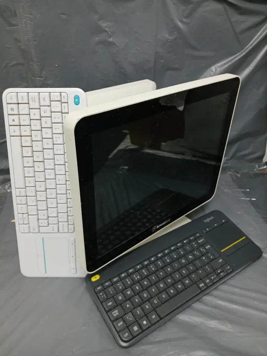 SCHOOL GRID 15" DUAL-SCREEN POS SYSTEM WITH KEYBOARDS - COLLECTION ONLY