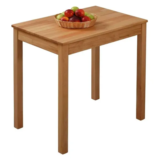 BOXED JULIANA SOLID WOOD DINING TABLE - TOMAS BEECH // 75 X 50 X 75CM (1 BOX)