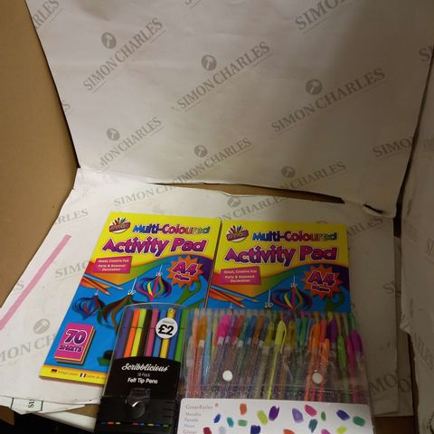 LOT OF 4 COLOURING AND STATIONERY PRODCUTS