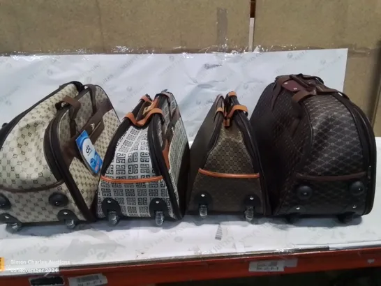 SELECTION OF 4 STYLISH TRAVEL BAGS ON WHEELS