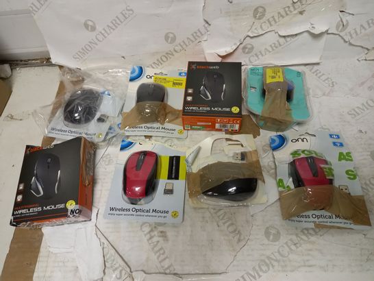 LOT OF APPROX. 8 ASSORTED WIRELESS MOUSES