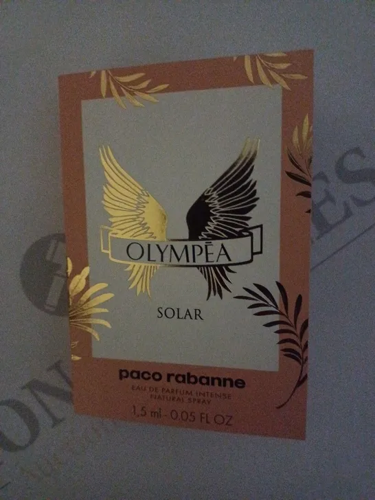 LOT OF 120 X 1.5ML PACO RABANNE OLYMPEA SOLAR EAU DE PARFUM INTENSE NATURAL SPRAY SAMPLE