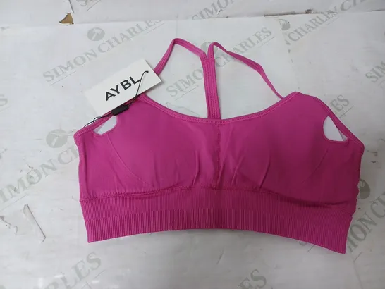 AYBL EMPOWER SEAMLESS SPORTS BRA IN MAGENTA - SMALL