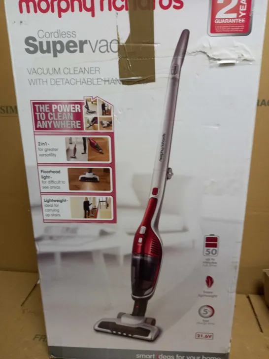 MORPHY RICHARDS SUPERVAC CORDLESS VACUUM CLEANER