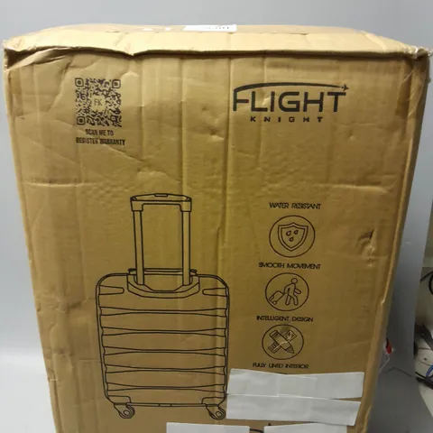 FLIGHT KNIGHT SUITCASE IN CREAM/BROWN