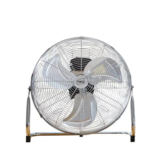 BOXED NEO 16'' HIGH VELOCITY CHROME FLOOR GYM FAN