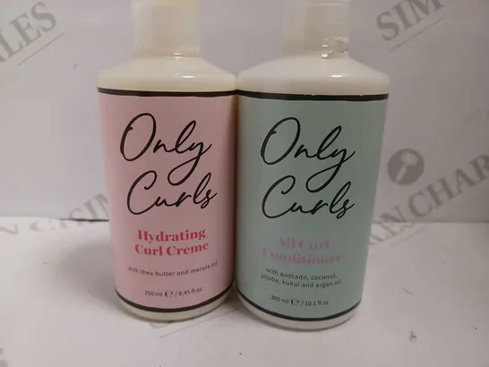 ONLY CURLS ALL CURL CONDITIONER (250ML) AND HYDRATING CURL CREME (300ML)