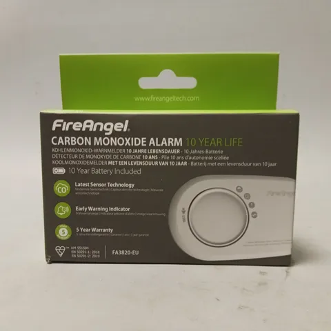 BOXED FIREANGEL CARBON MONOXIDE ALARM