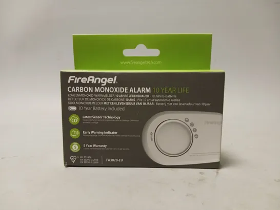 BOXED FIREANGEL CARBON MONOXIDE ALARM