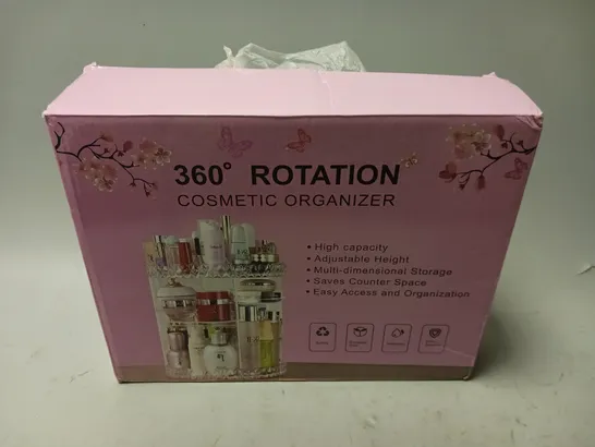 BOXED 360 ROTATION COSMETIC ORGANIZER