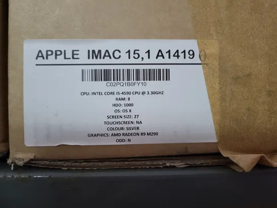 APPLE IMAC 27 INCH MODEL A1419