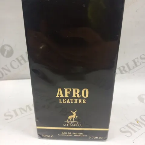 BOXED AND SELAED AFRO LEATHER MAISONALHAMBRA EAU DE PARFUM 80ML