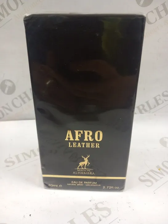 BOXED AND SELAED AFRO LEATHER MAISONALHAMBRA EAU DE PARFUM 80ML