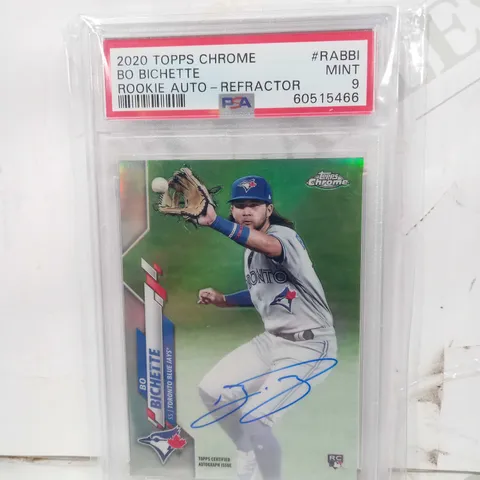 TOPPS FRAMED AND GRADED TRADING CARD - BO BICHETTE