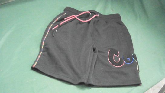 COOKIES BLACK TRACKSUIT SHORTS SMALL