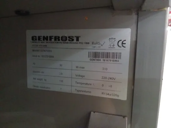 GENFROST GEN700H 650 LITRE UPRIGHT STORAGE FRIDGE